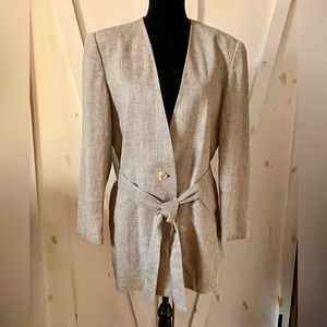 Dana Buchman Belted Blazer